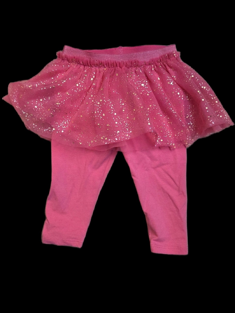 Garanimals Pink Tulle Skirted Leggings With Gold Flecks 6-9mo